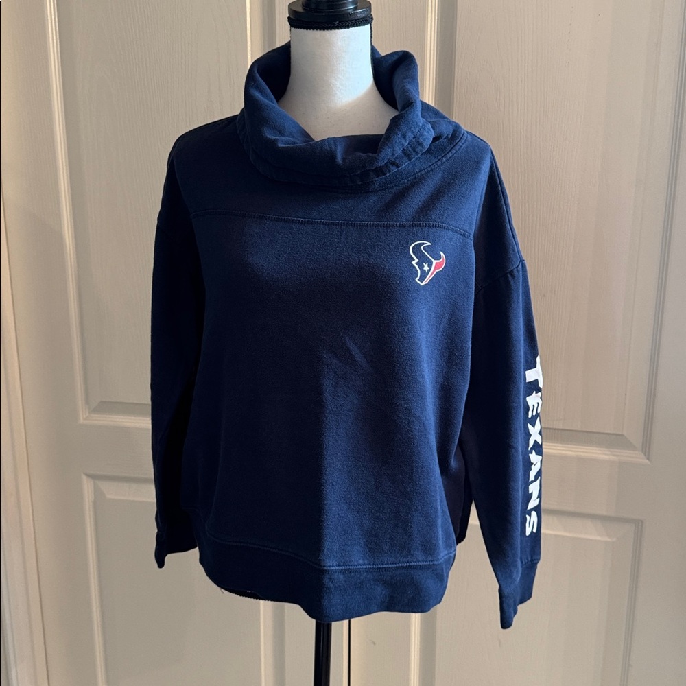 ⭐️ NFL HOUSTON TEXANS - Navy Cowlneck Sweater - Size L